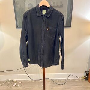International Stussy Tribe  - VTG LS Thin Wale Corduroy Shirt - Black
